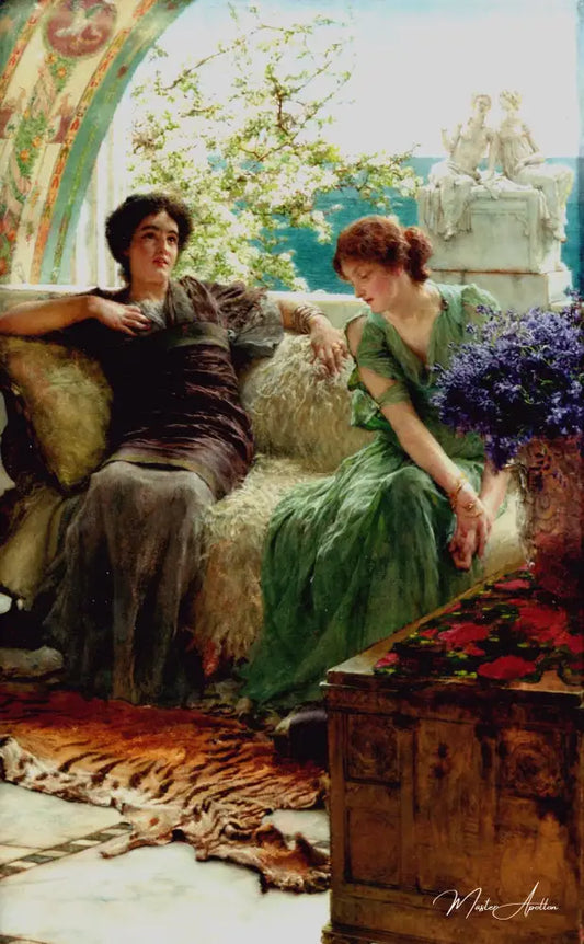 Confidences fâcheuses - Lawrence Alma-Tadema Reproductions de tableaux à la peinture à l’huile