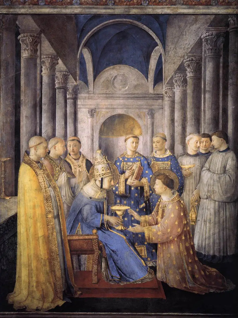 Consagración diaconal de San Lorenzo - Fra Angelico