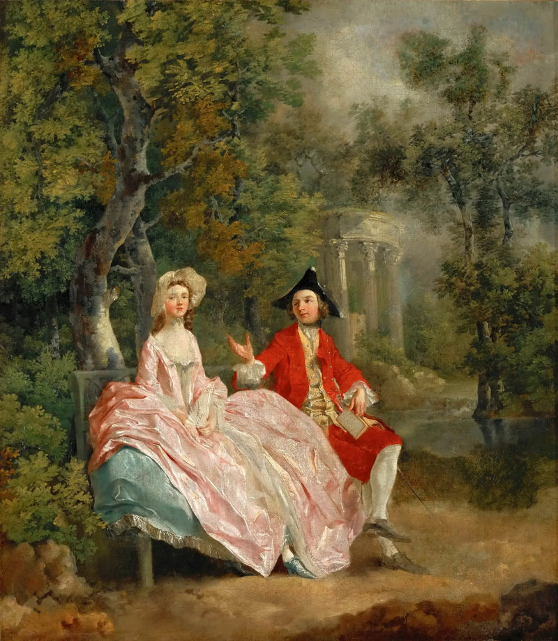 Conversación en un parque - Thomas Gainsborough