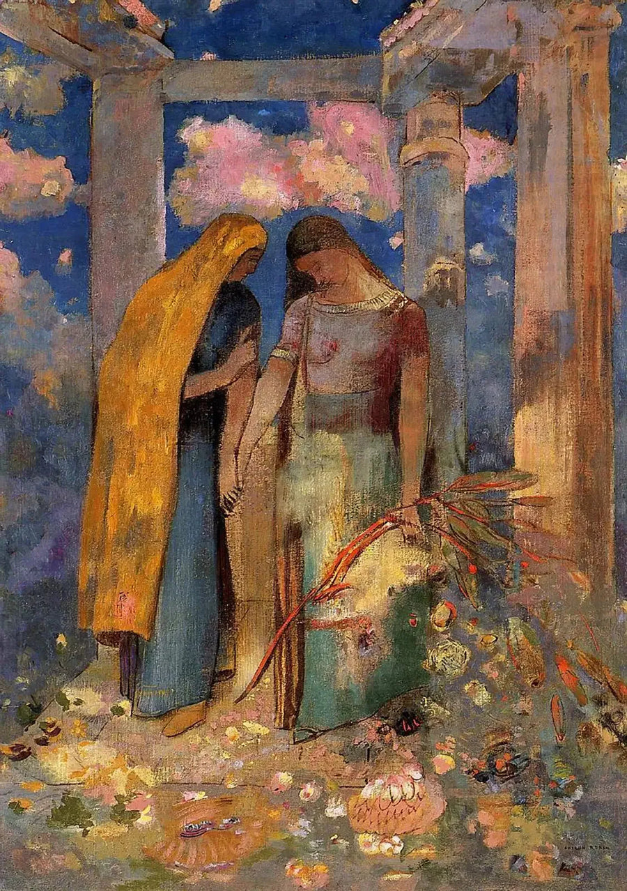 Conversación mística - Odilon Redon