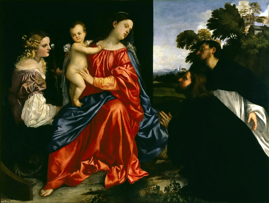 Conversación sagrada de Balbi - Tiziano