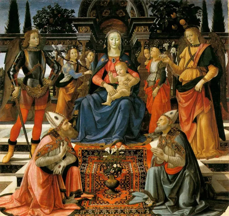 Conversación sagrada de los Ingesuati - Domenico Ghirlandaio