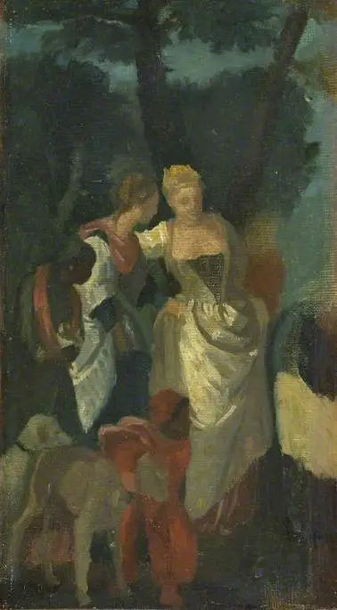 Copia de « El descubrimiento de Moisés » de Veronés - Edgar Degas