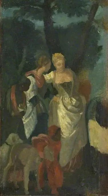 Copia de « El descubrimiento de Moisés » de Veronés - Edgar Degas