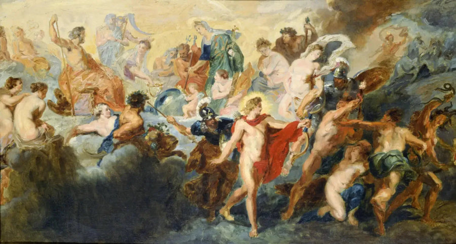 Copia del cuadro de Rubens « El Consejo de los Dioses » - Pierre-Auguste Renoir