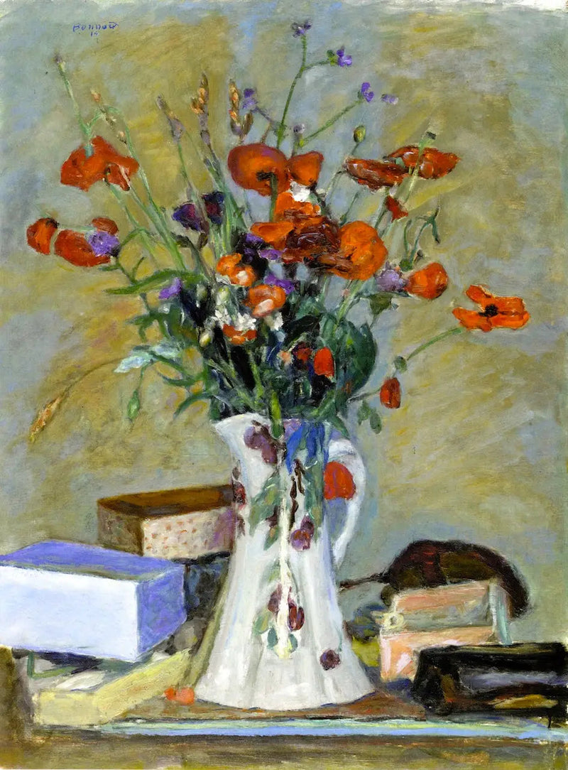 Amapolas y gramíneas - Pierre Bonnard
