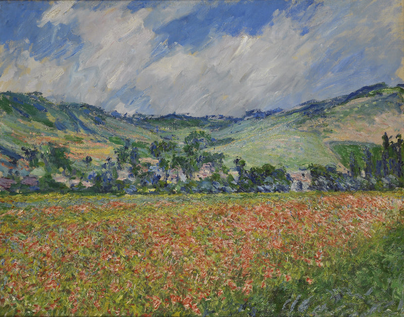 Campo de amapolas, alrededores de Giverny W999 - Claude Monet