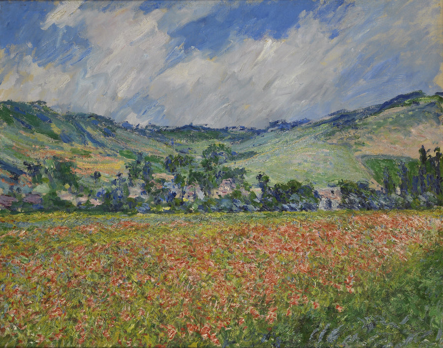 Campo de amapolas, alrededores de Giverny W999 - Claude Monet