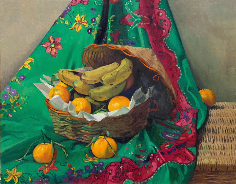 Cesta de mandarinas y plátanos - Félix Vallotton