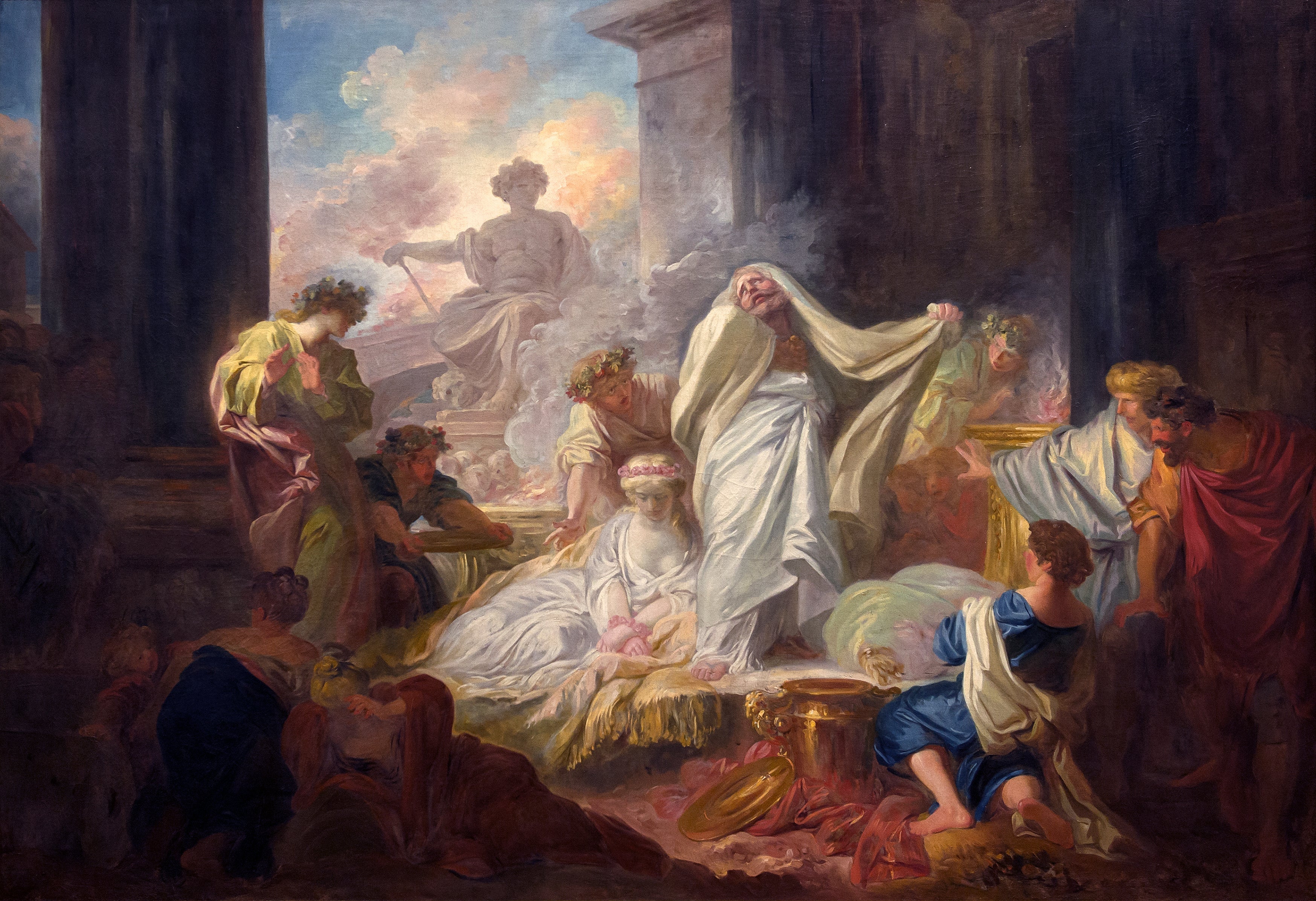 Corésus et Callirrhoé esquisse - Jean-Honoré Fragonard - Alpha Reproduction