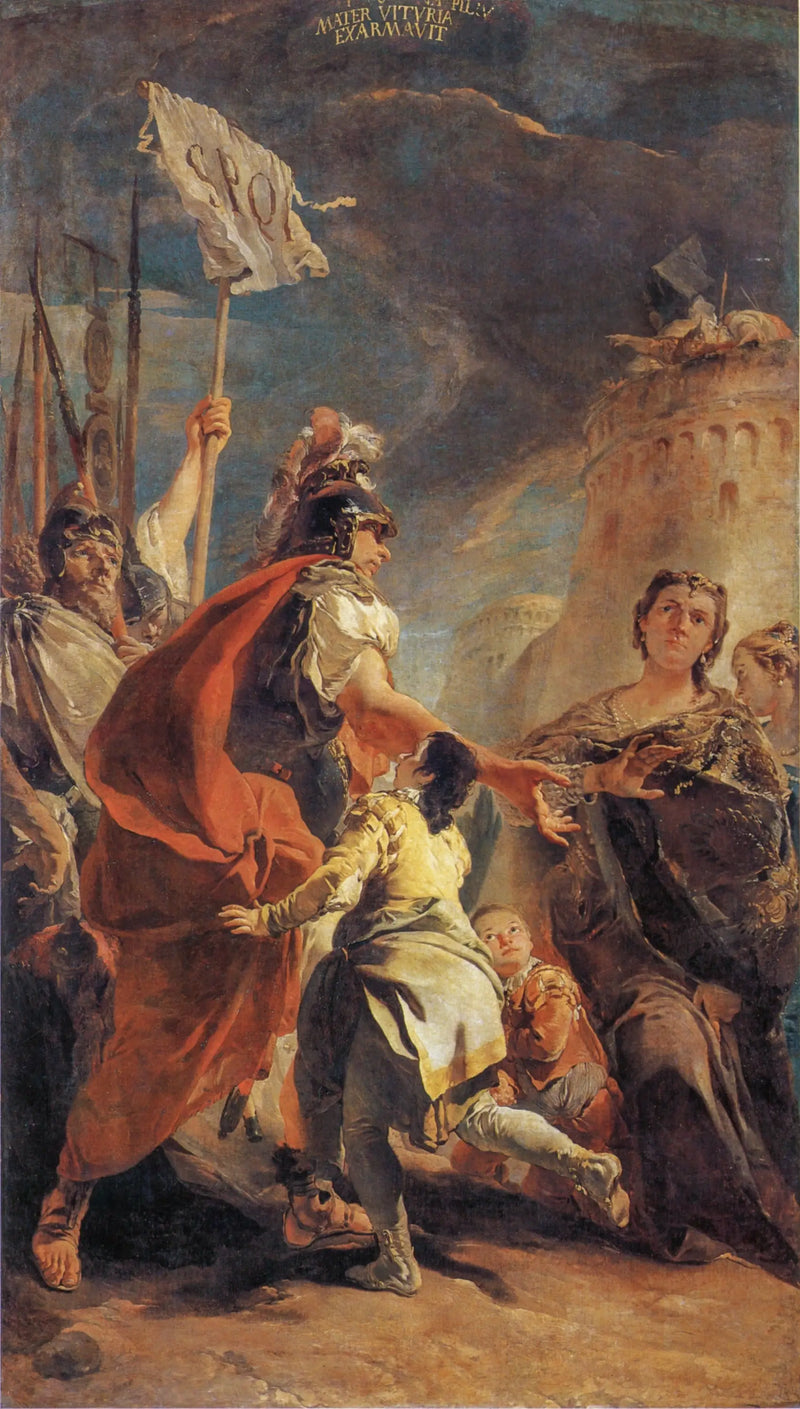 Coriolan en los muros de Roma - Giovanni Battista Tiepolo