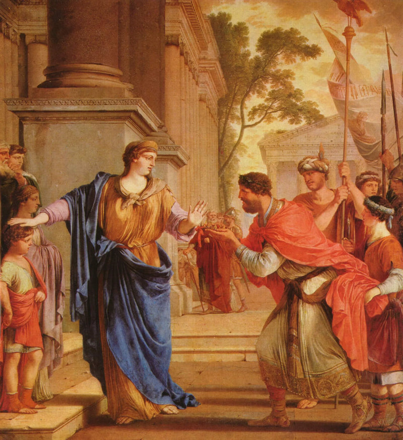 Cornelia refuse la couronne des Ptolémées - Laurent de La Hyre