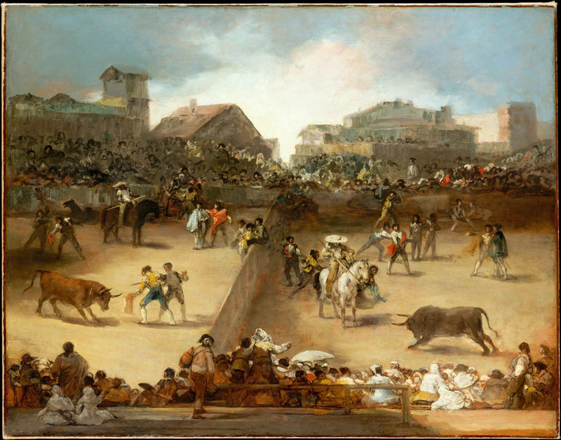 Corrida en la arena dividida - Francisco de Goya