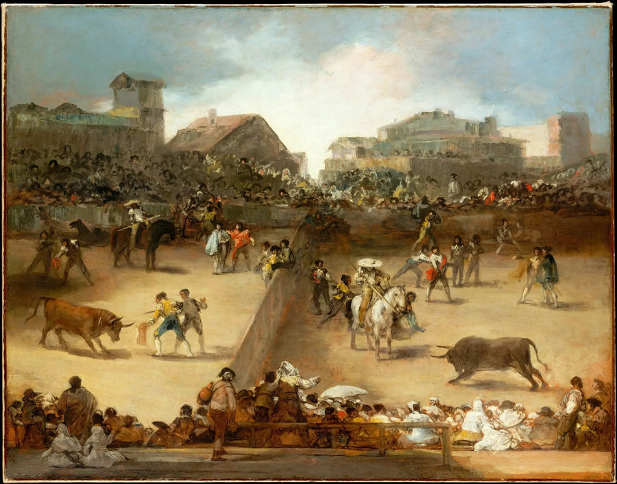 Corrida en la arena dividida - Francisco de Goya