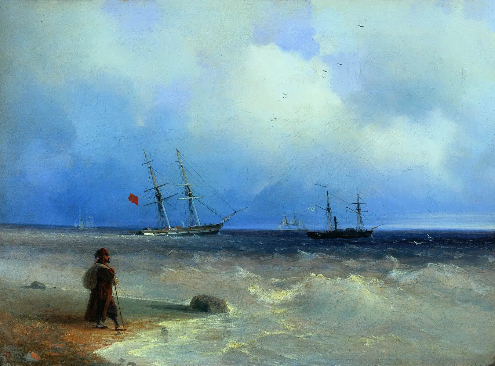 Côte. - Ivan Aïvazovski - Alpha Reproduction