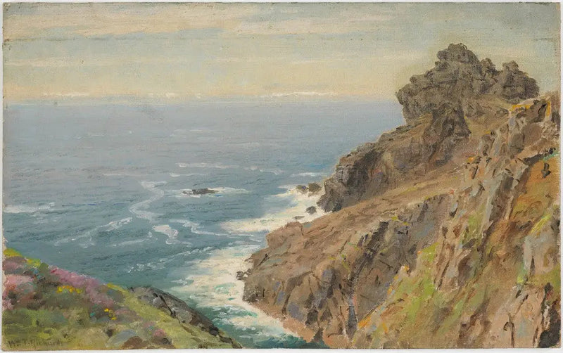 Costa cerca de Boscastle, Cornualles - William Trost Richards