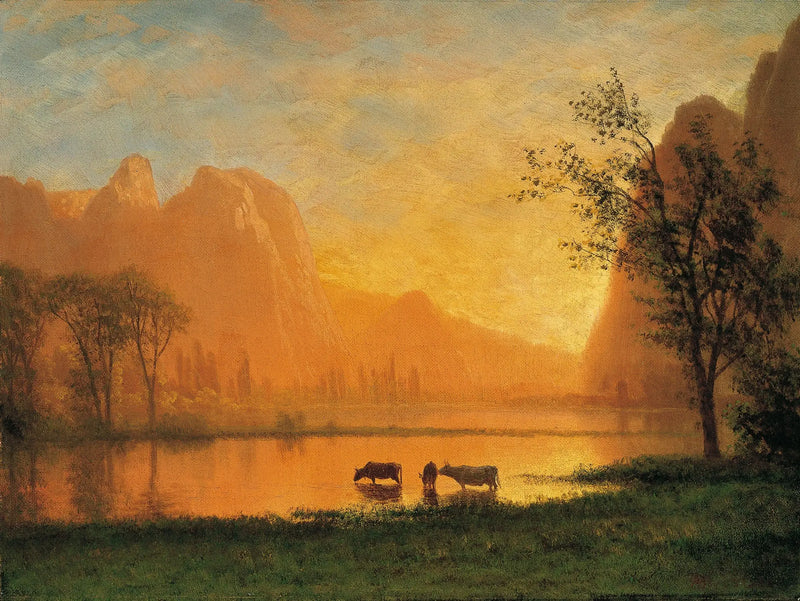 Atardecer en Yosemite - Albert Bierstadt