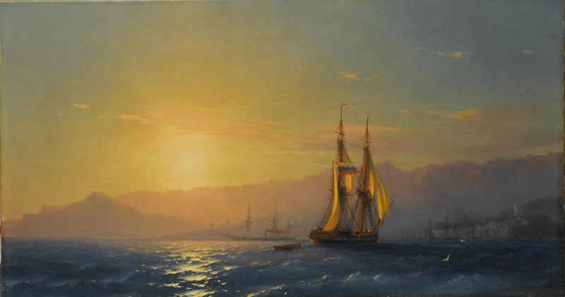 Atardecer en el mar - Iván Aïvazovski