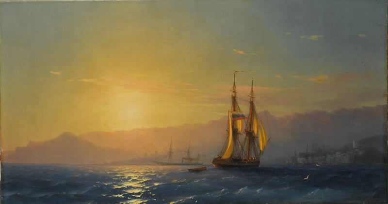 Atardecer en el mar - Iván Aïvazovski