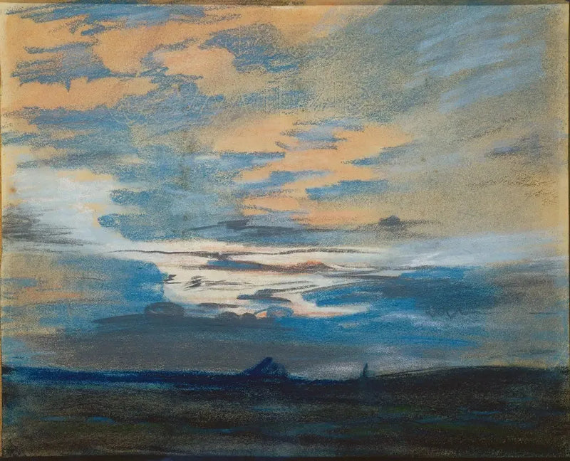 Puesta de sol - Eugène Delacroix