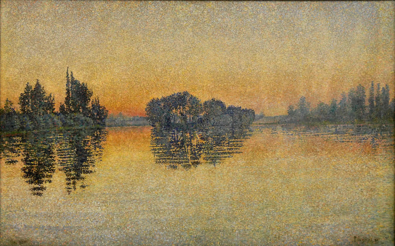 Puesta de sol, Herblay, Opus 206 - Paul Signac