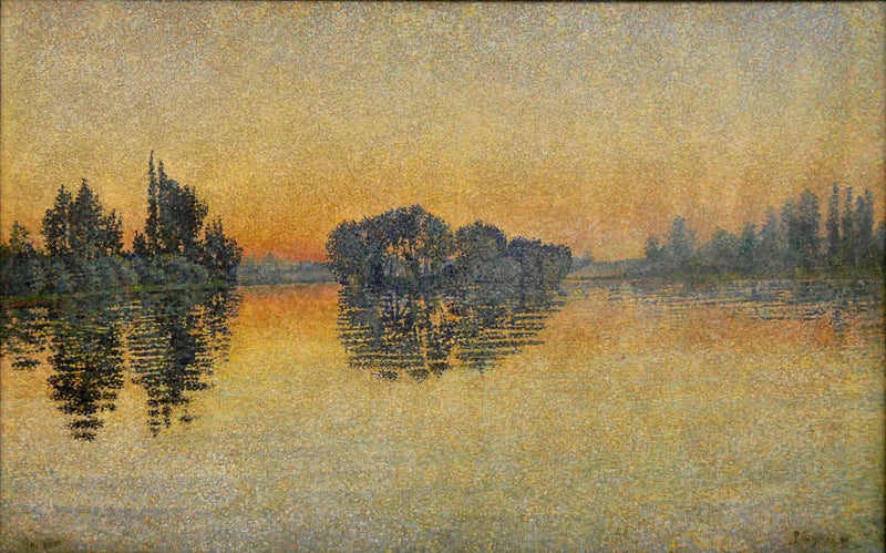 Puesta de sol, Herblay, Opus 206 - Paul Signac