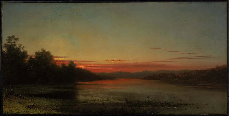 Atardecer: Lago Champlain - Martin Johnson Heade