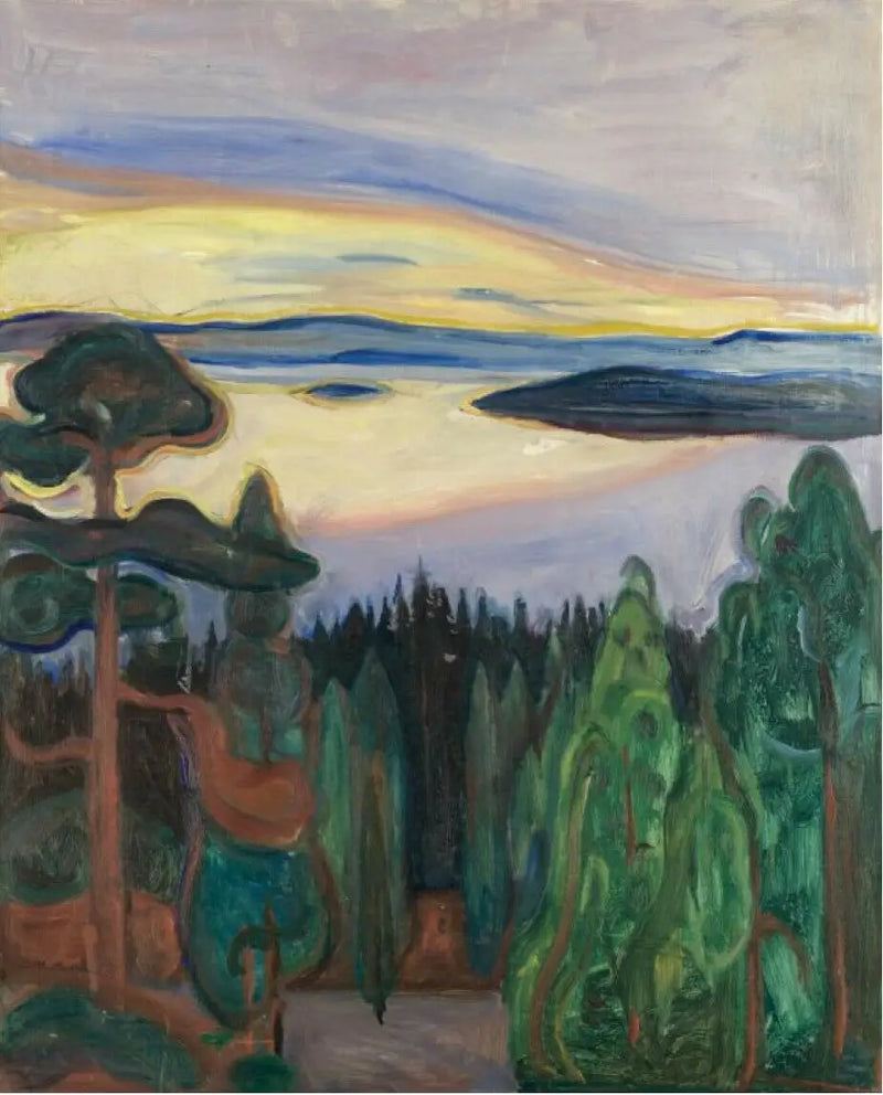 Puesta de sol, Nordstrand - Edvard Munch