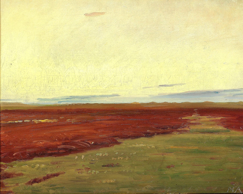 Puesta de sol sobre Brovandene, Skagen. -Michael Peter Ancher