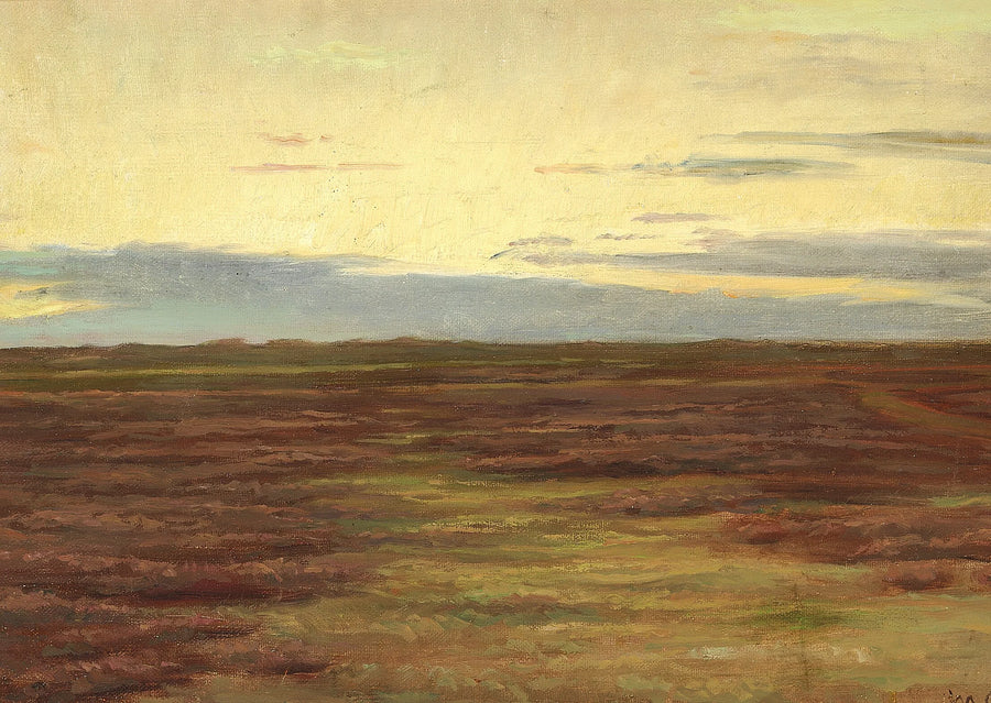 Puesta de sol sobre Brovandene, al sur de Skagen. -Michael Peter Ancher