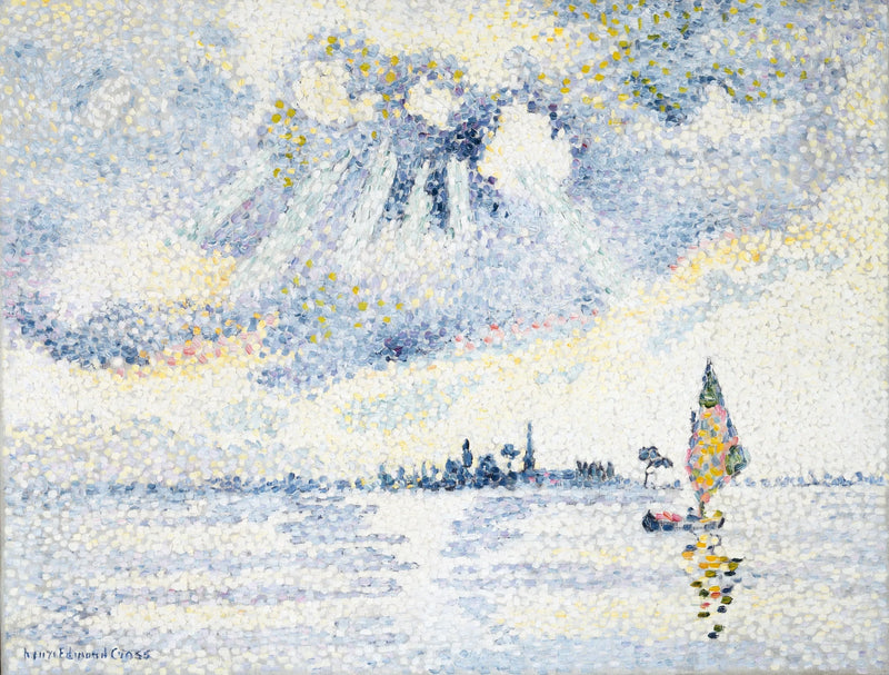 Atardecer sobre la laguna de Venecia - Henri-Edmond Cross