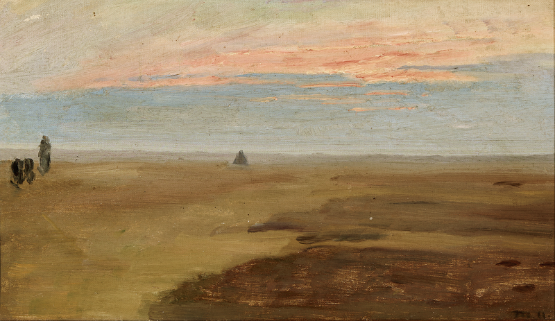 Puesta de sol sobre el páramo. -Michael Peter Ancher
