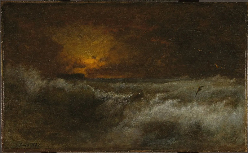 Atardecer sobre el mar - George Inness
