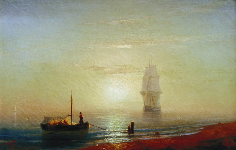 Atardecer sobre el mar - Iván Aïvazovski