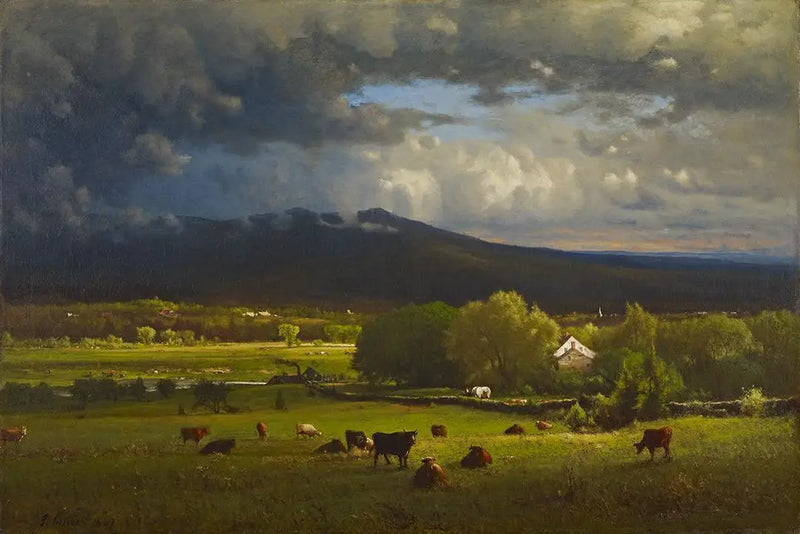 Atardecer sobre el río - George Inness