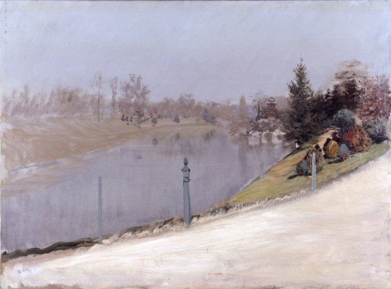 Atardecer sobre el Sena - Giuseppe De Nittis