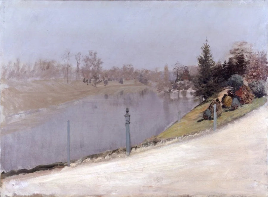 Atardecer sobre el Sena - Giuseppe De Nittis