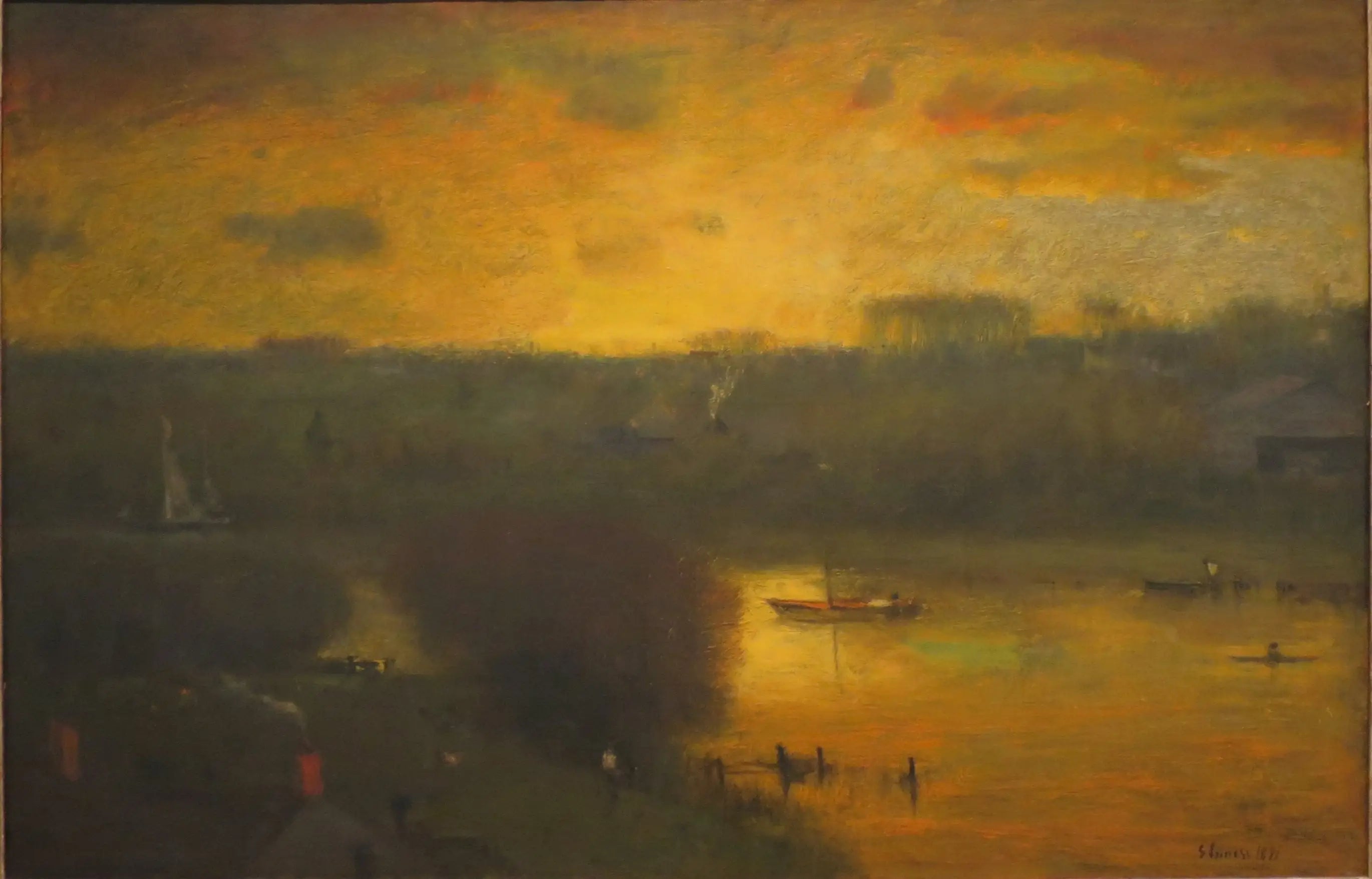 Coucher de soleil sur le Passaic - George Inness - Alpha Reproduction
