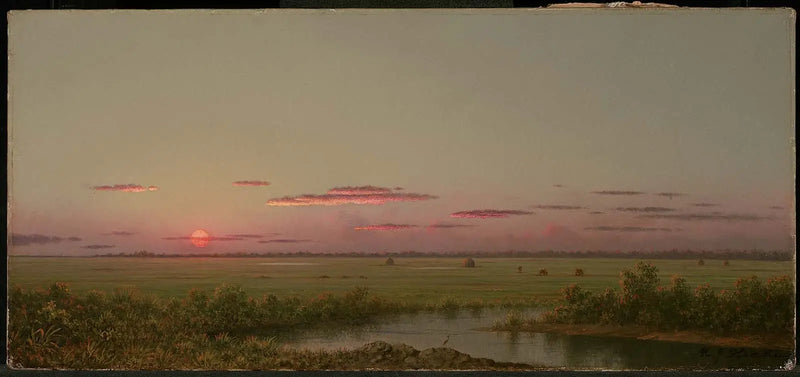 Atardecer en Long Beach - Martin Johnson Heade