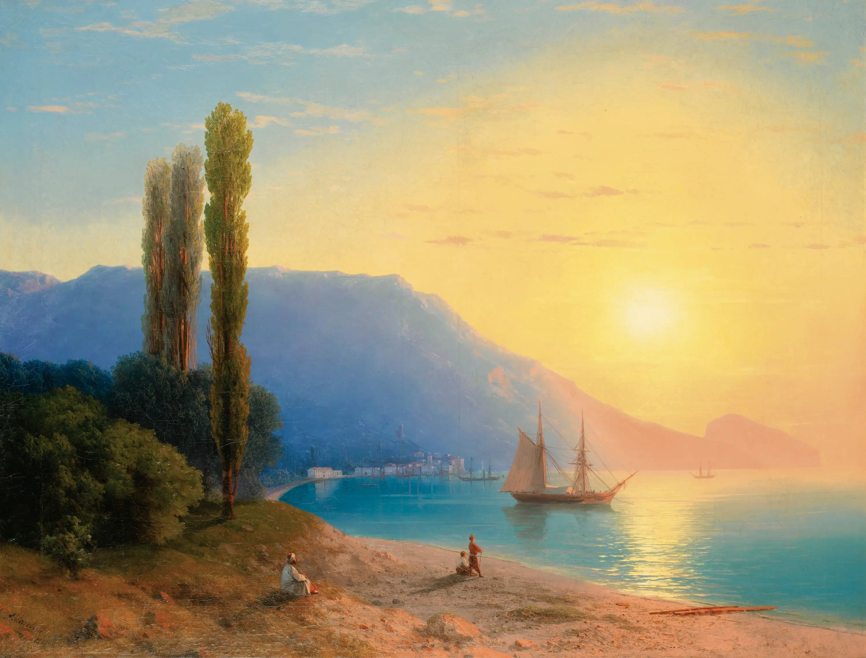 Coucher de soleil sur Yalta - Ivan Aïvazovski - Alpha Reproduction
