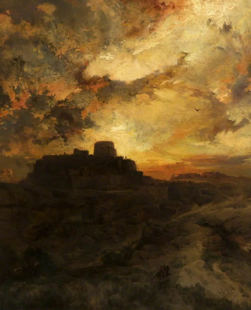 Atardecer, Pueblo del Walpe, Arizona - Thomas Moran