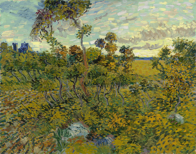 atardecer en Montmajour - Vincent van Gogh