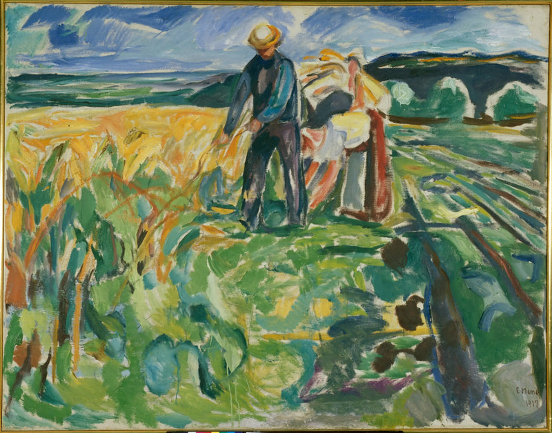 Cosecha de maíz - Edvard Munch
