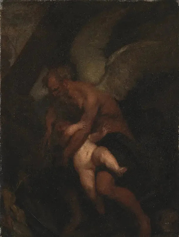 Cortar el tiempo con las alas de Cupido - Antoine van Dyck