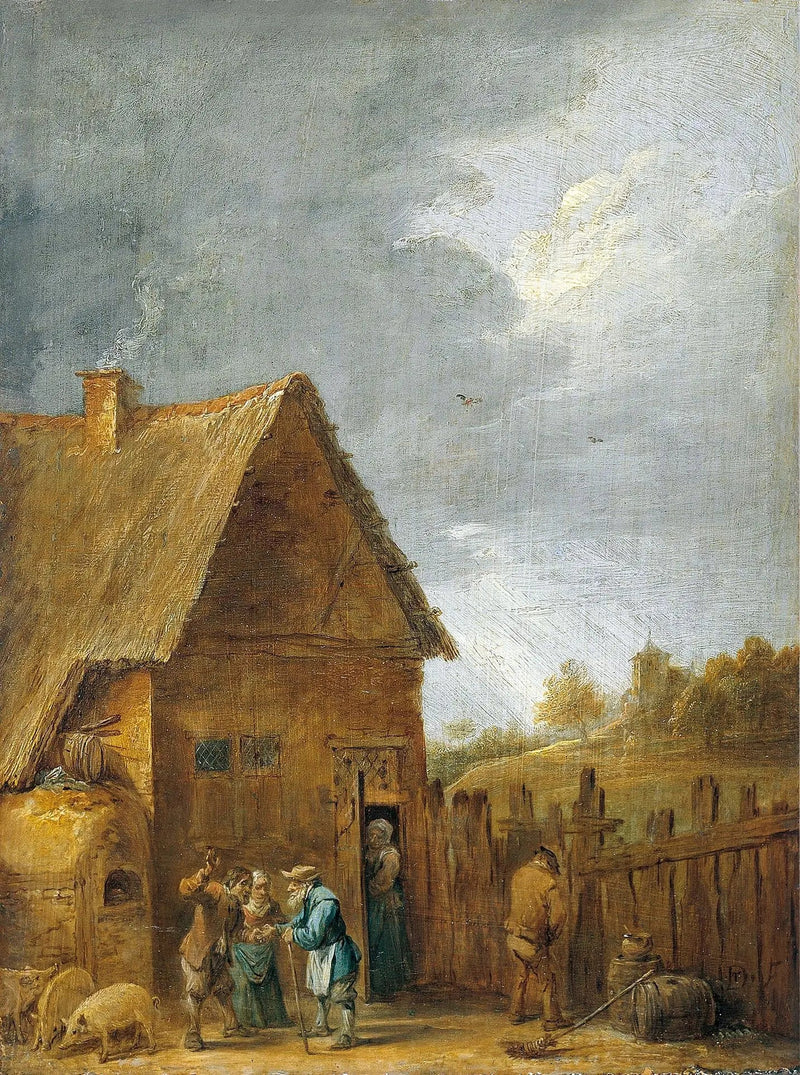 Patio de una casa campesina - David Teniers el Joven