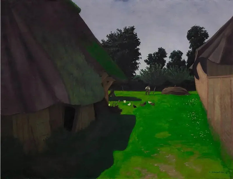 Corte de granja - Félix Vallotton