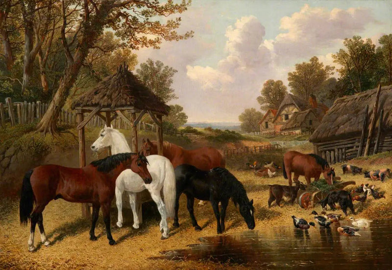 Patio de granja - John Frederick Herring, Sr.