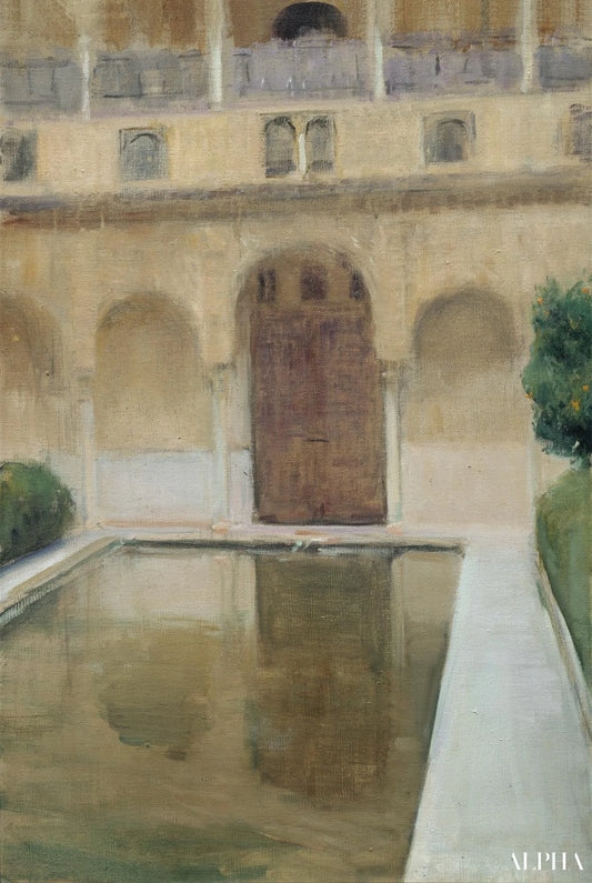 Cour de la piscine, Grenade - Sorolla - Reproductions de tableaux et peintures haut de gamme