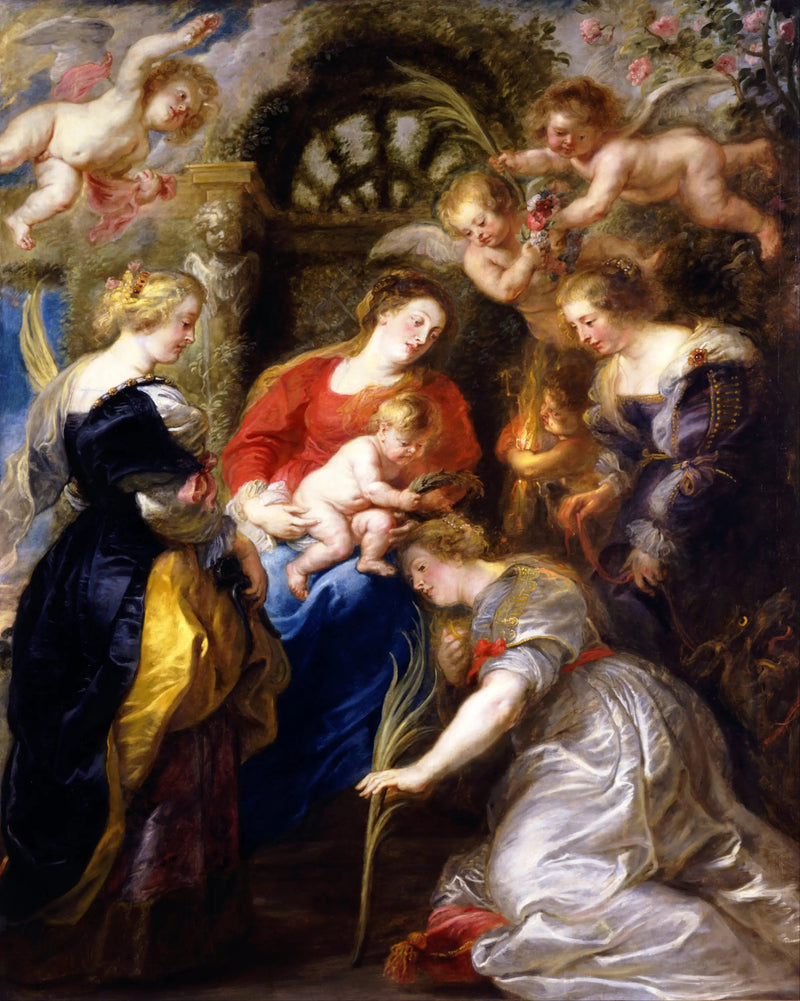 Coronación de Santa Catalina - Peter Paul Rubens