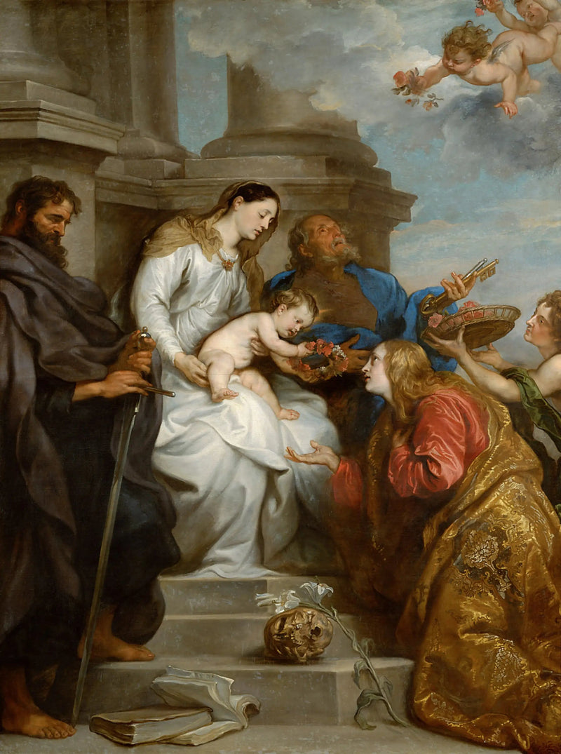 Coronación de Santa Rosalía - Antoine van Dyck